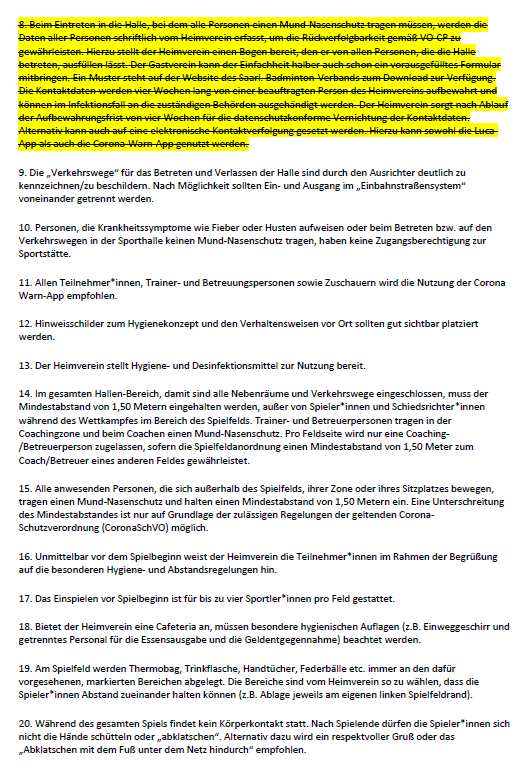 Rahmenhygienekonzept 2022 Seite 2
