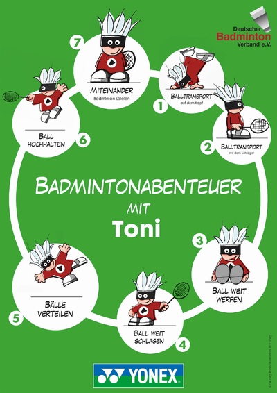Badmintonabenteuer mit Toni Grundschulaktion