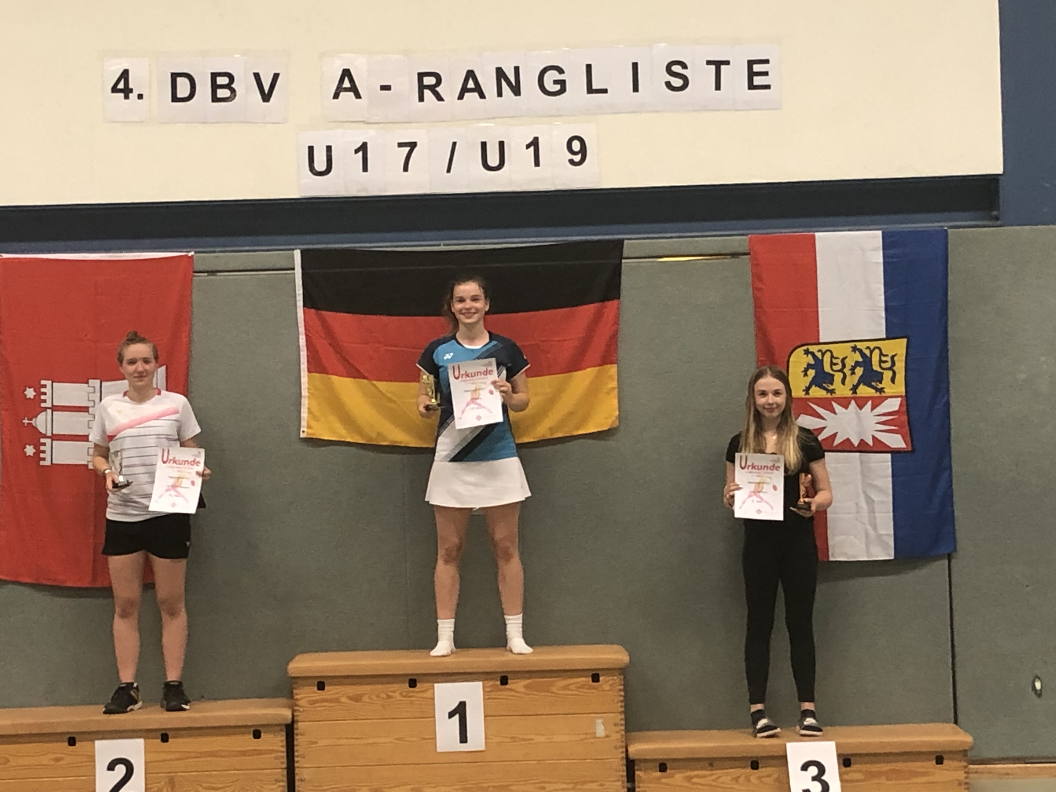 Siegerehrung Einzel U17