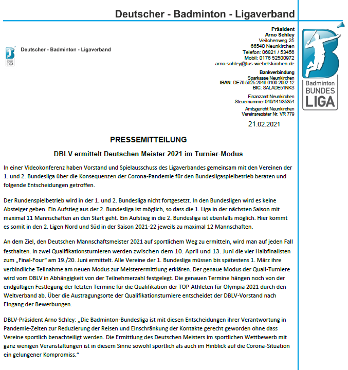 Pressemeldung DBLV